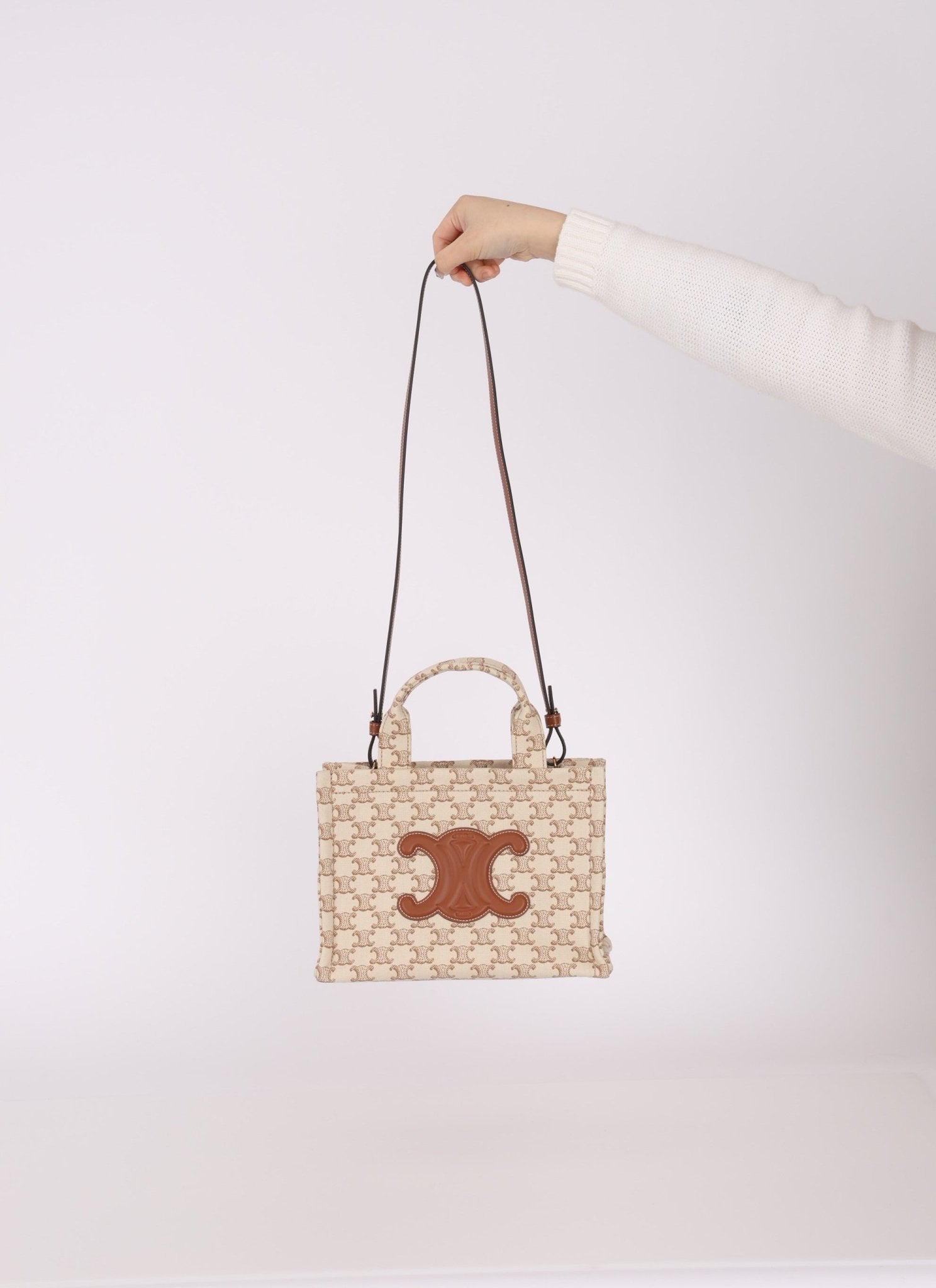 Celine Triomphe Canvas Small Cabas Thais - FashioNica