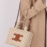 Celine Triomphe Canvas Small Cabas Thais - FashioNica