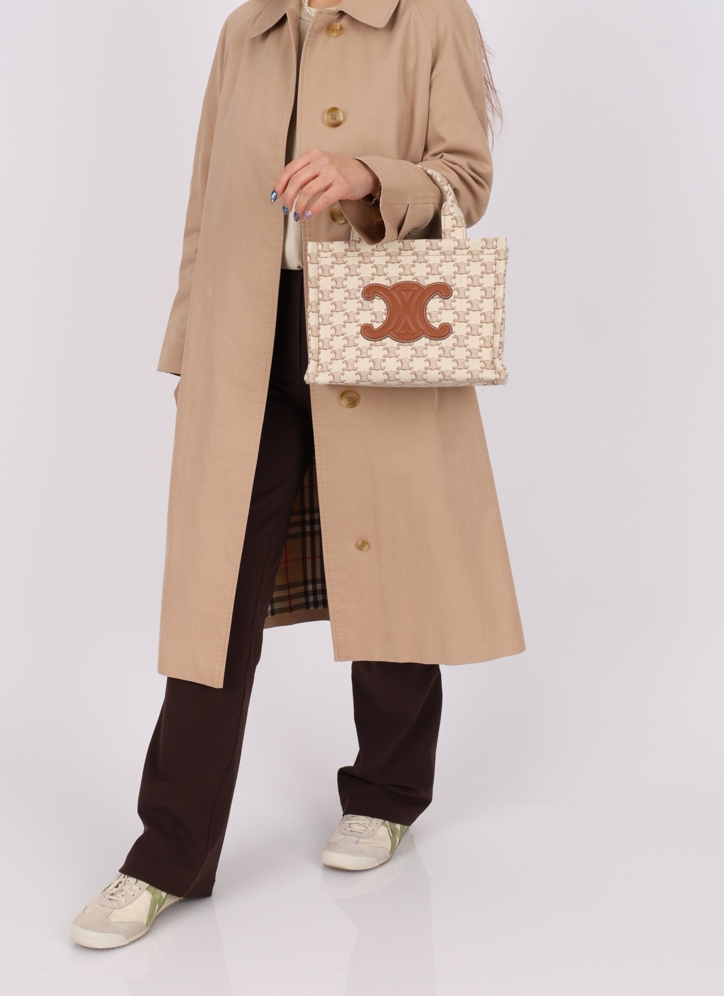 Celine Triomphe Canvas Small Cabas Thais - FashioNica