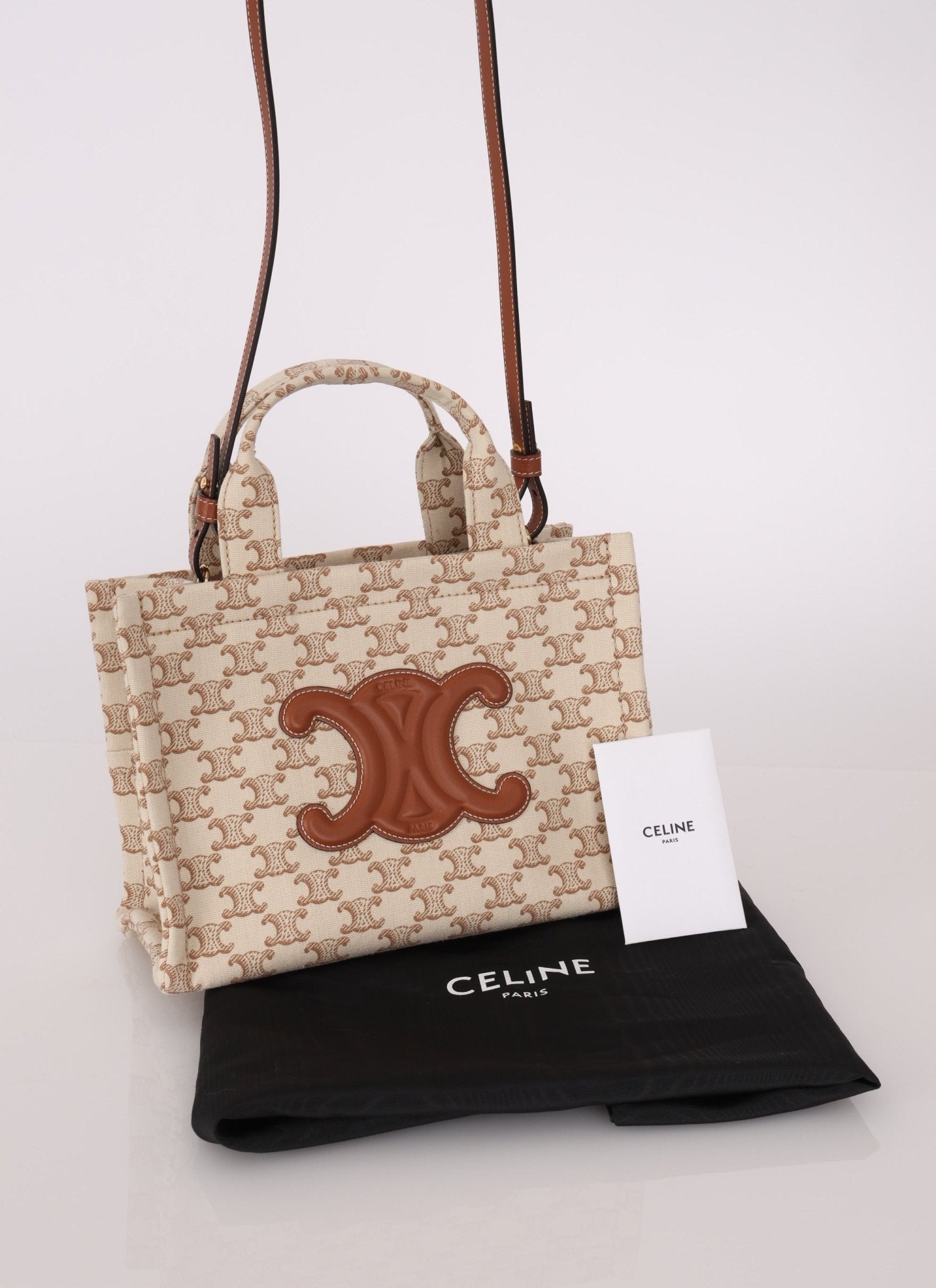 Celine Triomphe Canvas Small Cabas Thais - FashioNica