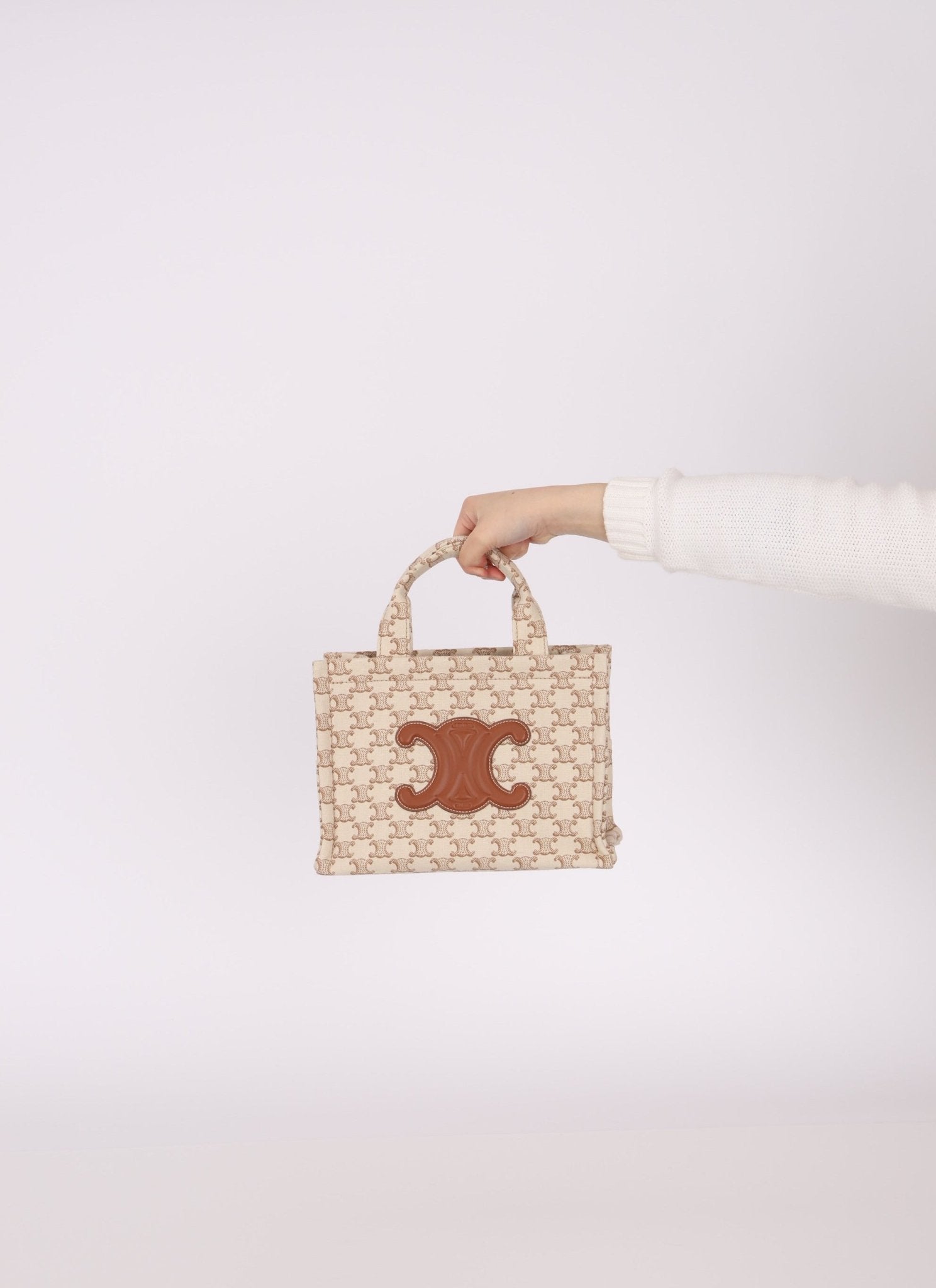 Celine Triomphe Canvas Small Cabas Thais - FashioNica