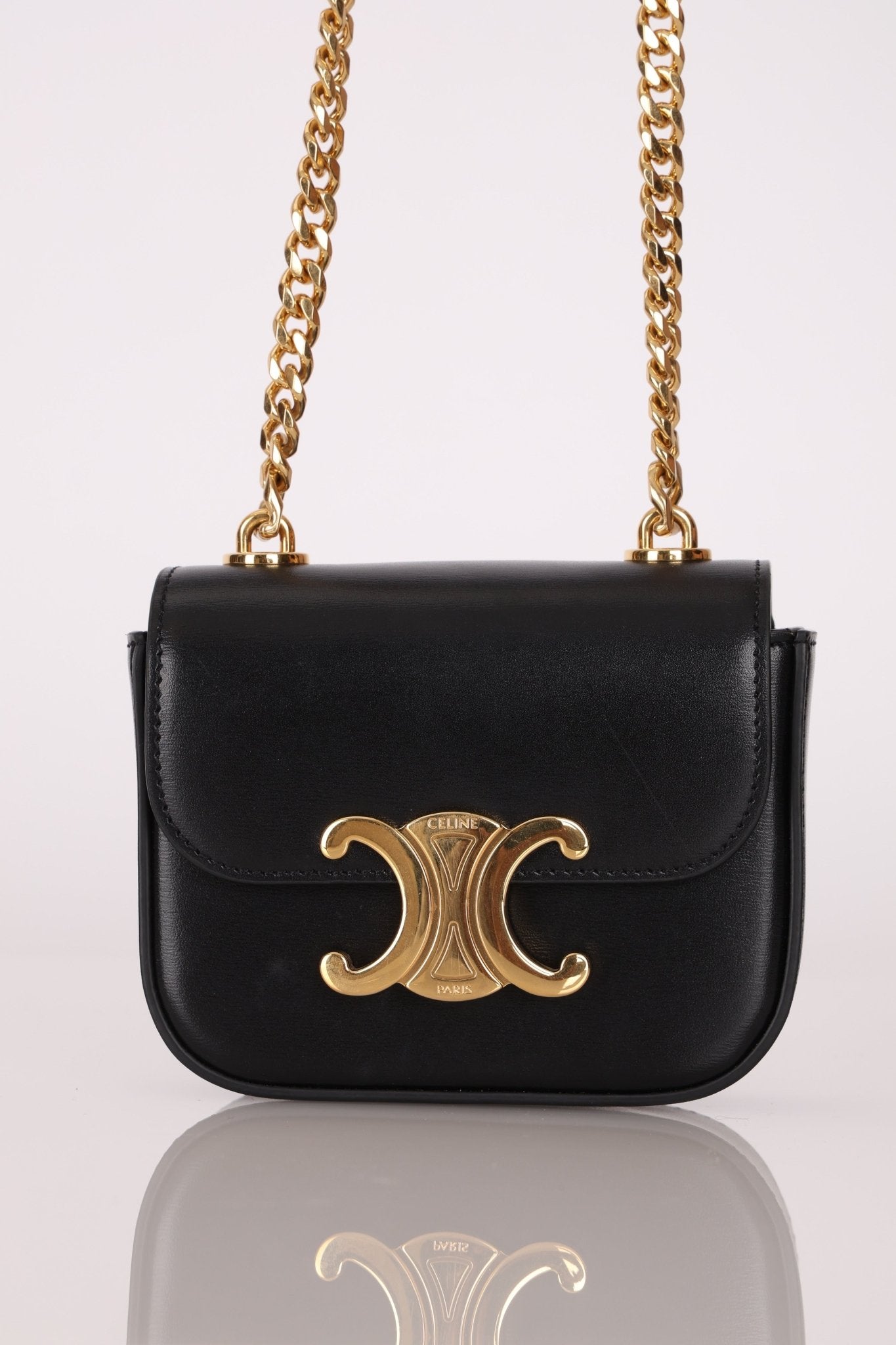 Celine Triomphe Chain Mini Claude - FashioNica