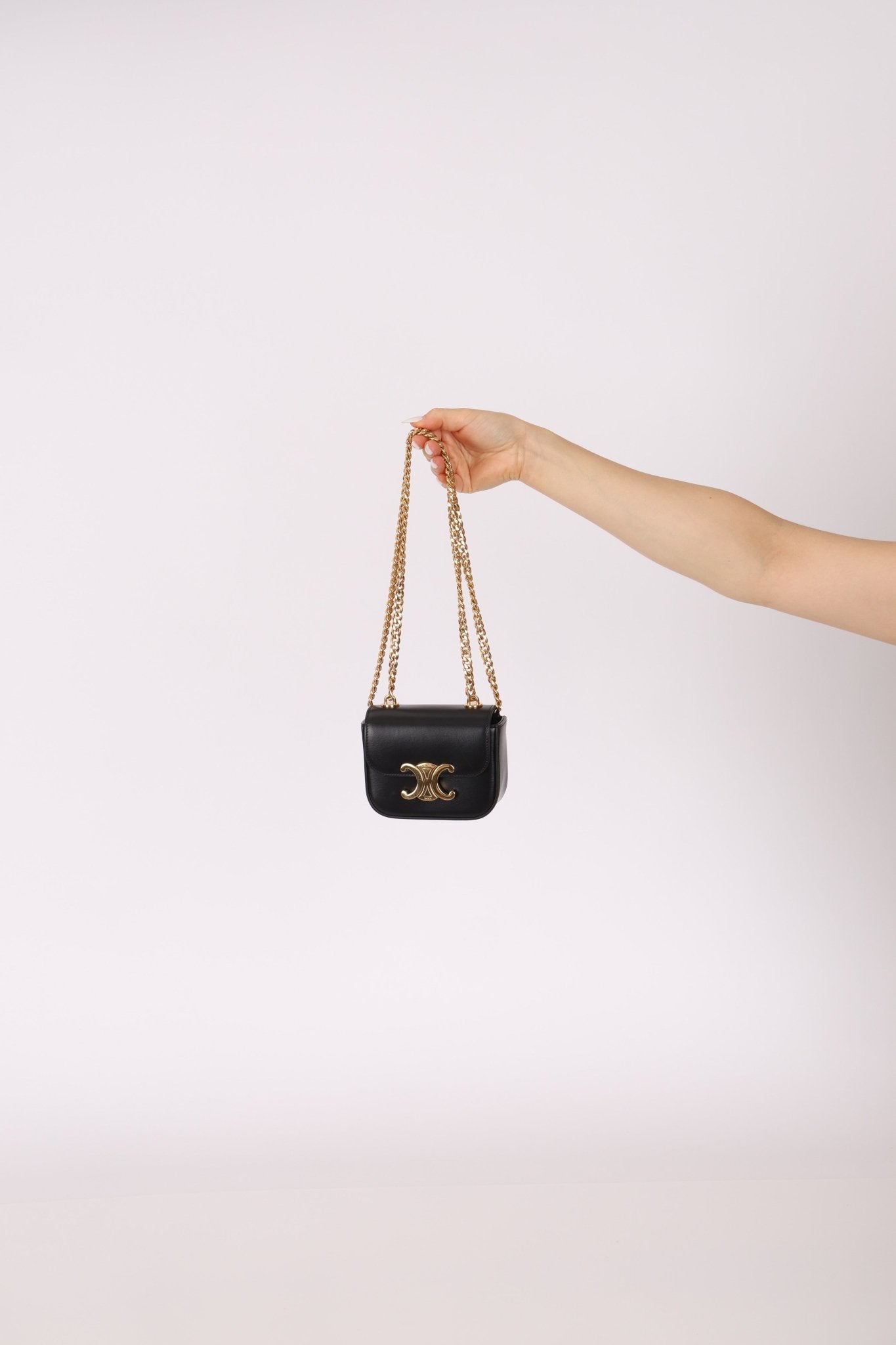 Celine Triomphe Chain Mini Claude - FashioNica