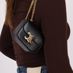 Celine Triomphe Chain Mini Claude - FashioNica
