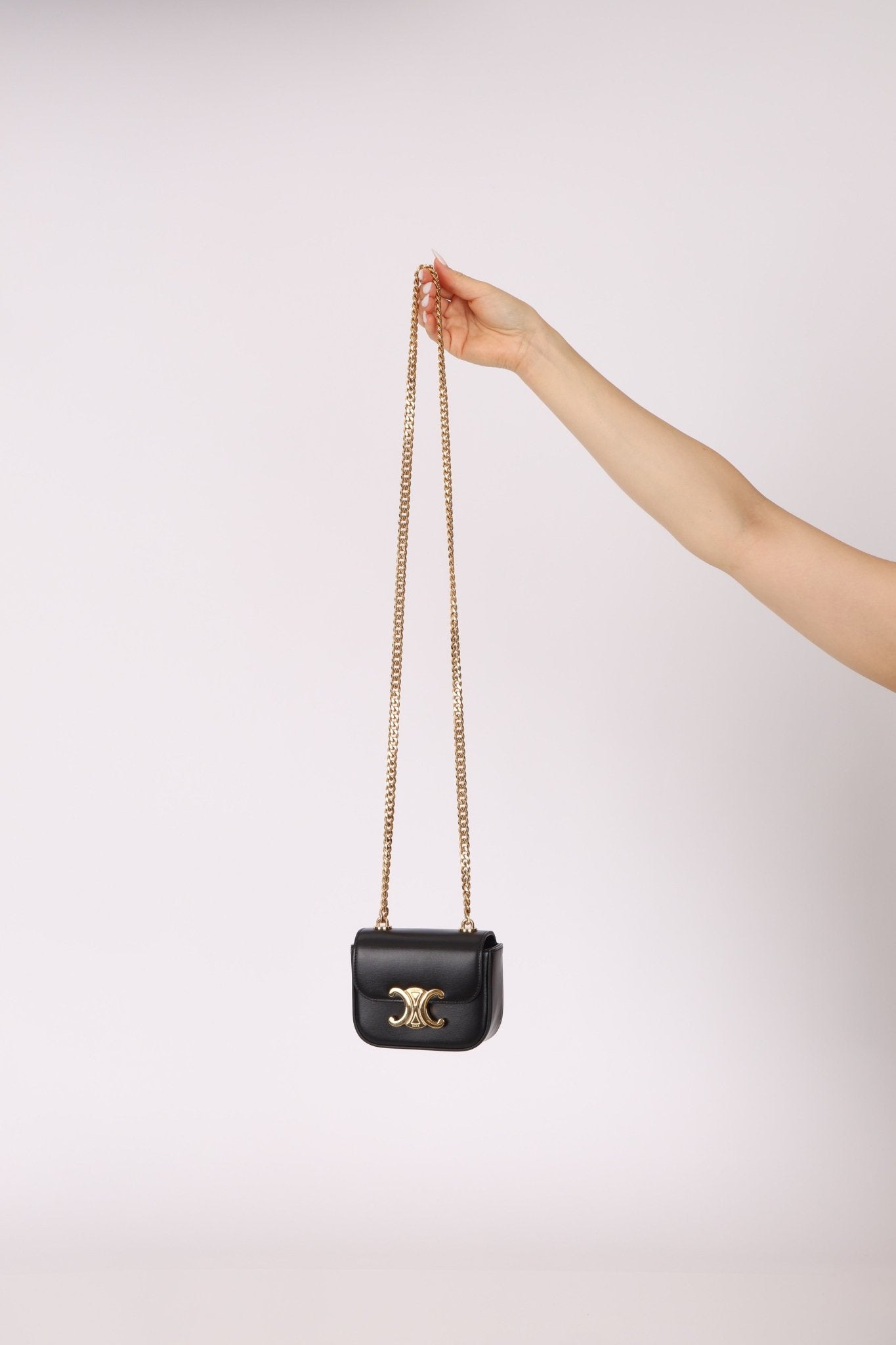 Celine Triomphe Chain Mini Claude - FashioNica
