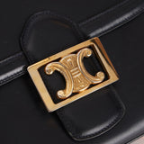 Celine Triomphe Navy Boxcalf Shoulder Bag - FashioNica