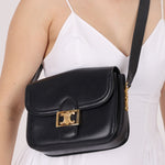 Celine Triomphe Navy Boxcalf Shoulder Bag - FashioNica