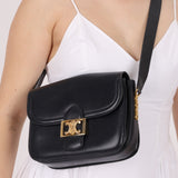 Celine Triomphe Navy Boxcalf Shoulder Bag - FashioNica