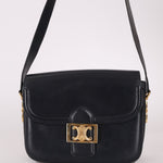 Celine Triomphe Navy Boxcalf Shoulder Bag - FashioNica