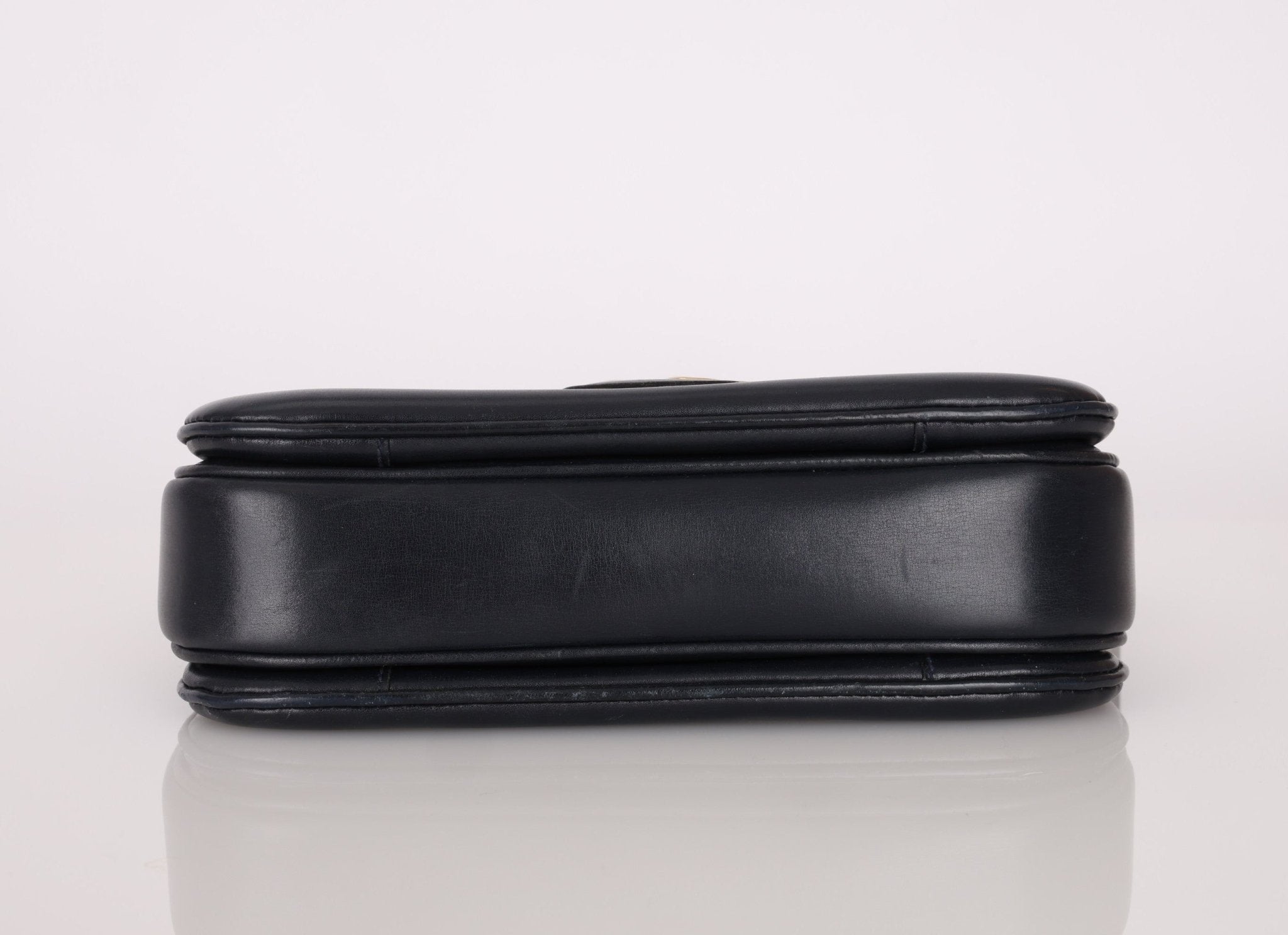 Celine Triomphe Navy Boxcalf Shoulder Bag - FashioNica