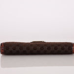 Celine Triomphe Suede & Croc Embossed Wallet - FashioNica