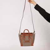 Celine Tweed Check Luggage Nano Bag - FashioNica