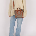 Celine Tweed Check Luggage Nano Bag - FashioNica