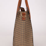 Celine Tweed Check Luggage Nano Bag - FashioNica