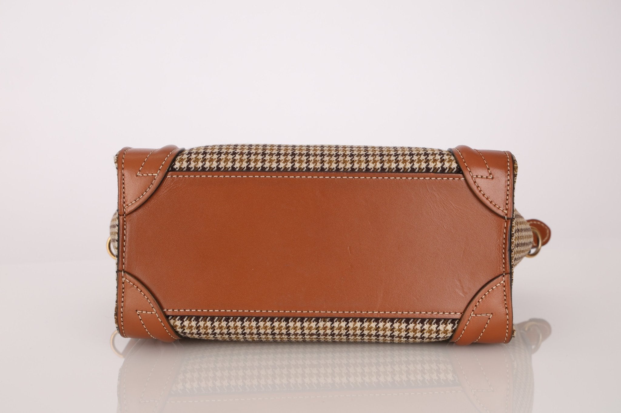 Celine Tweed Check Luggage Nano Bag - FashioNica