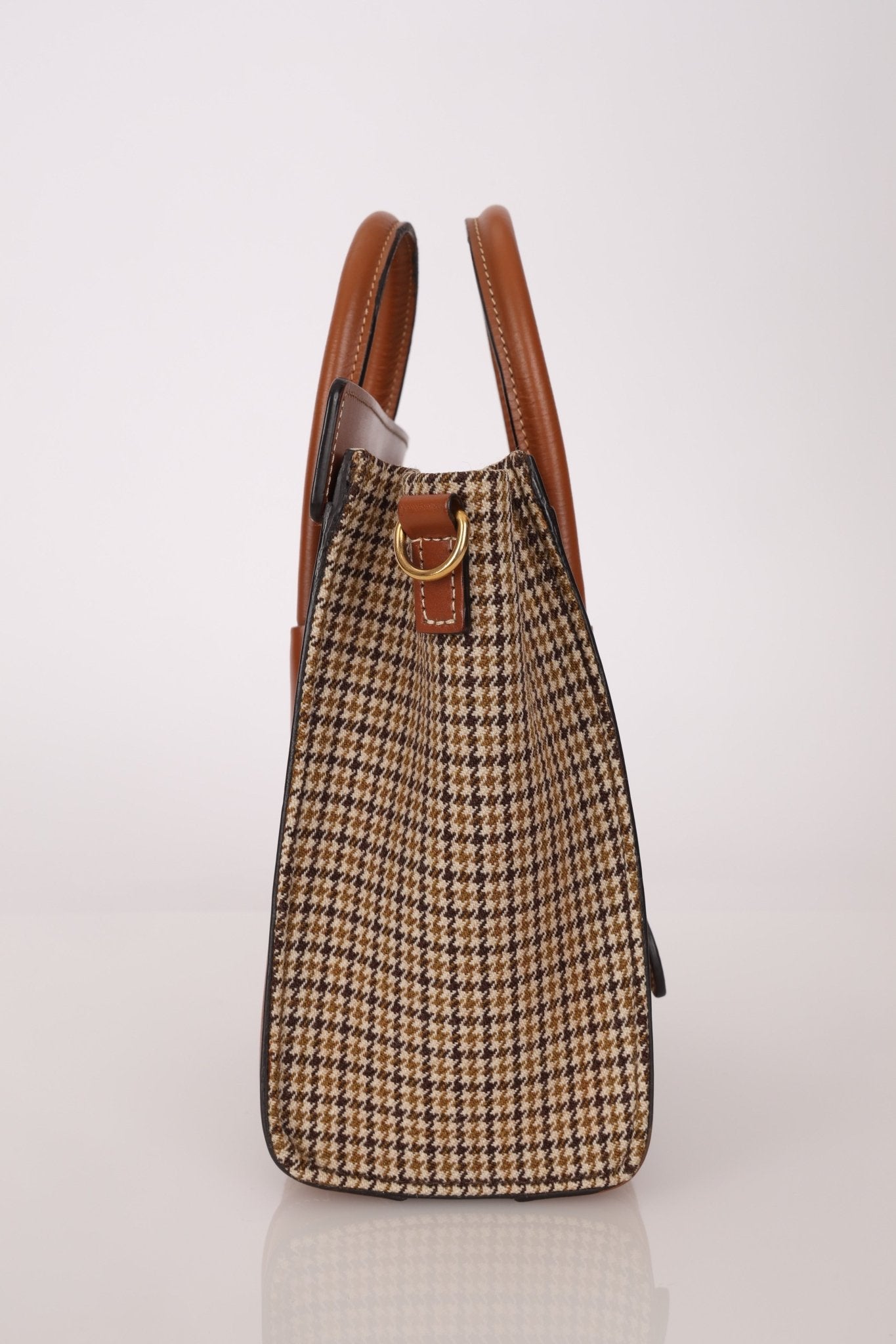 Celine Tweed Check Luggage Nano Bag - FashioNica