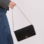 Chanel 1980s Lambskin Mini Bijoux Chain Turnlock Full Flap - FashioNica