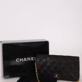 Chanel 1980s Lambskin Mini Bijoux Chain Turnlock Full Flap - FashioNica