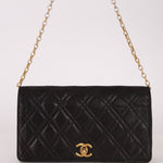 Chanel 1980s Lambskin Mini Bijoux Chain Turnlock Full Flap - FashioNica