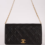Chanel 1980s Lambskin Mini Bijoux Chain Turnlock Full Flap - FashioNica