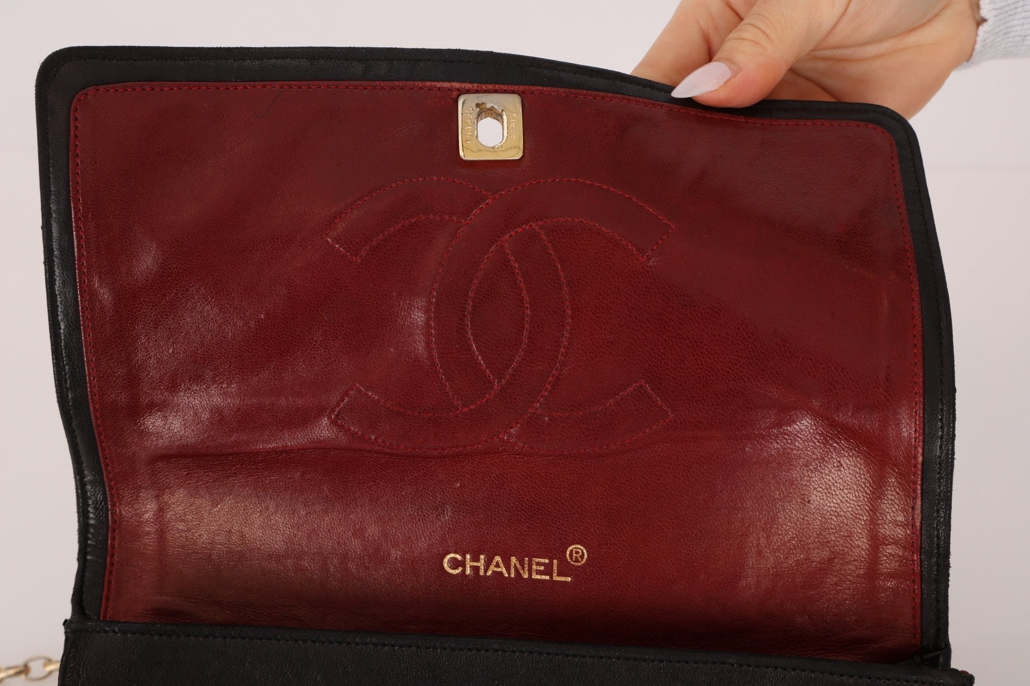 Chanel 1980s Lambskin Mini Bijoux Chain Turnlock Full Flap - FashioNica