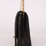 Chanel 1980s Lambskin Mini Bijoux Chain Turnlock Full Flap - FashioNica