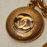 Chanel 1980s Multi Medallion Pendant Necklace 24K GP - FashioNica