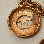 Chanel 1980s Multi Medallion Pendant Necklace 24K GP - FashioNica
