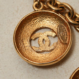 Chanel 1980s Multi Medallion Pendant Necklace 24K GP - FashioNica