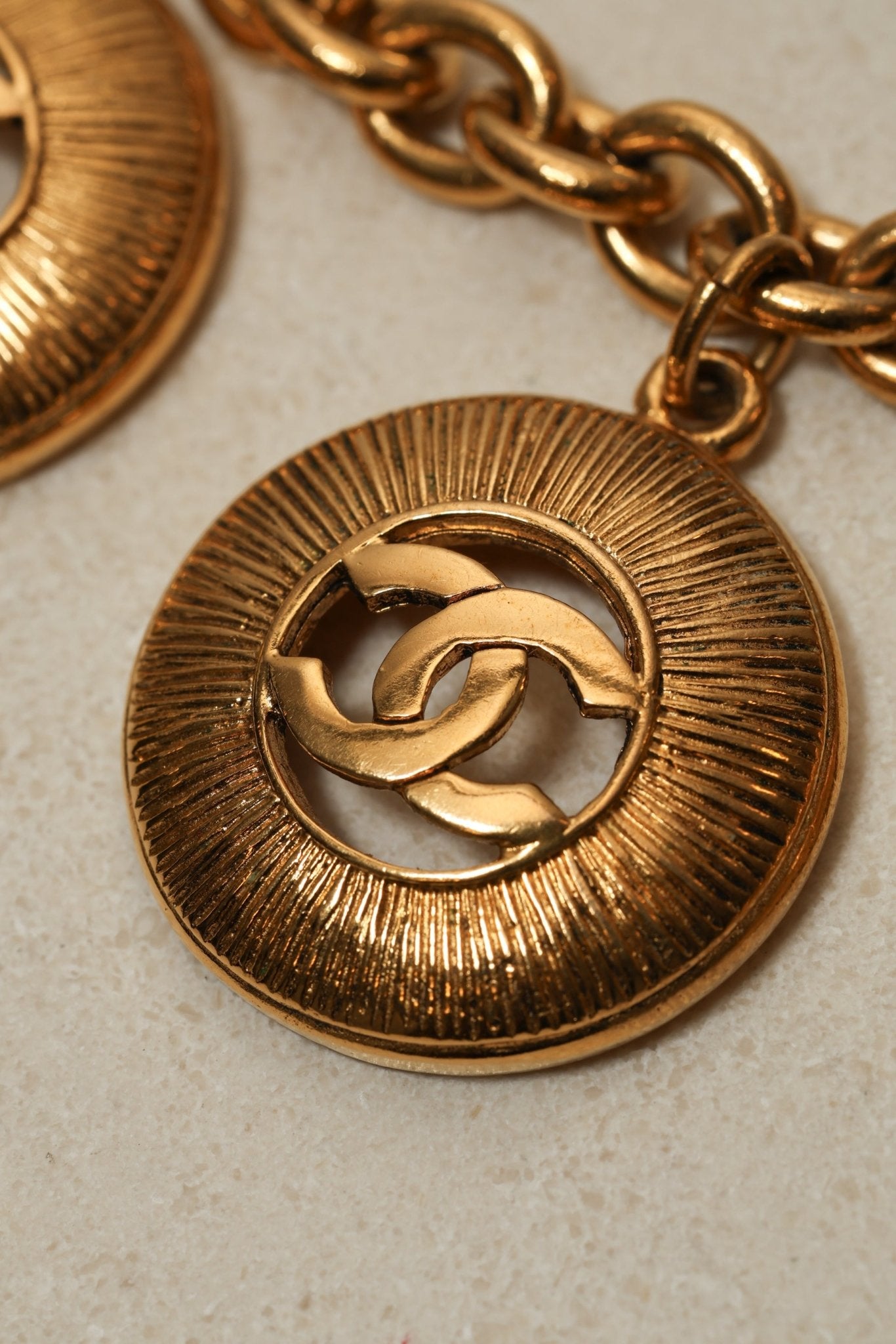 Chanel 1980s Multi Medallion Pendant Necklace 24K GP - FashioNica