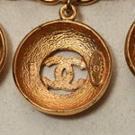 Chanel 1980s Multi Medallion Pendant Necklace 24K GP - FashioNica