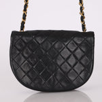 Chanel 1986 Lambskin Crescent Mini Flap - FashioNica