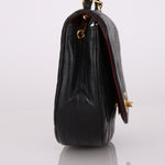 Chanel 1986 Lambskin Crescent Mini Flap - FashioNica