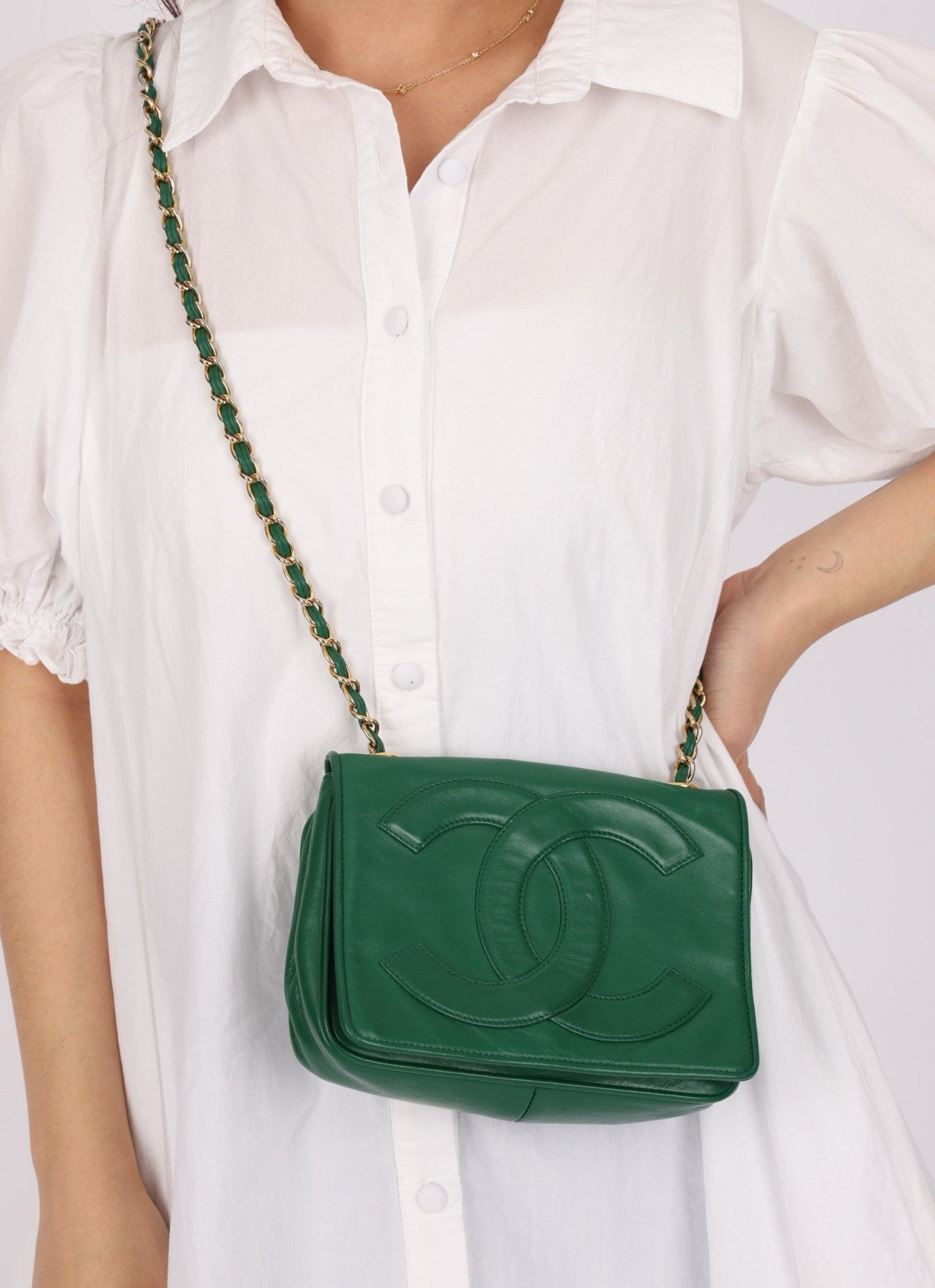 Chanel 1986 Lambskin Timeless Mini Square Bag - FashioNica