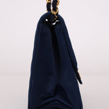 Chanel 1986 Midnight Satin Square Mini Flap - FashioNica