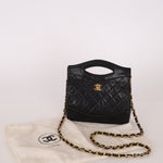 Chanel 1987 Lambskin Quilted Classic Small 31 Shopping Bag 24K GP - FashioNica