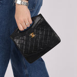 Chanel 1987 Lambskin Quilted Classic Small 31 Shopping Bag 24K GP - FashioNica