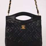 Chanel 1987 Lambskin Quilted Classic Small 31 Shopping Bag 24K GP - FashioNica