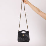 Chanel 1987 Lambskin Quilted Classic Small 31 Shopping Bag 24K GP - FashioNica