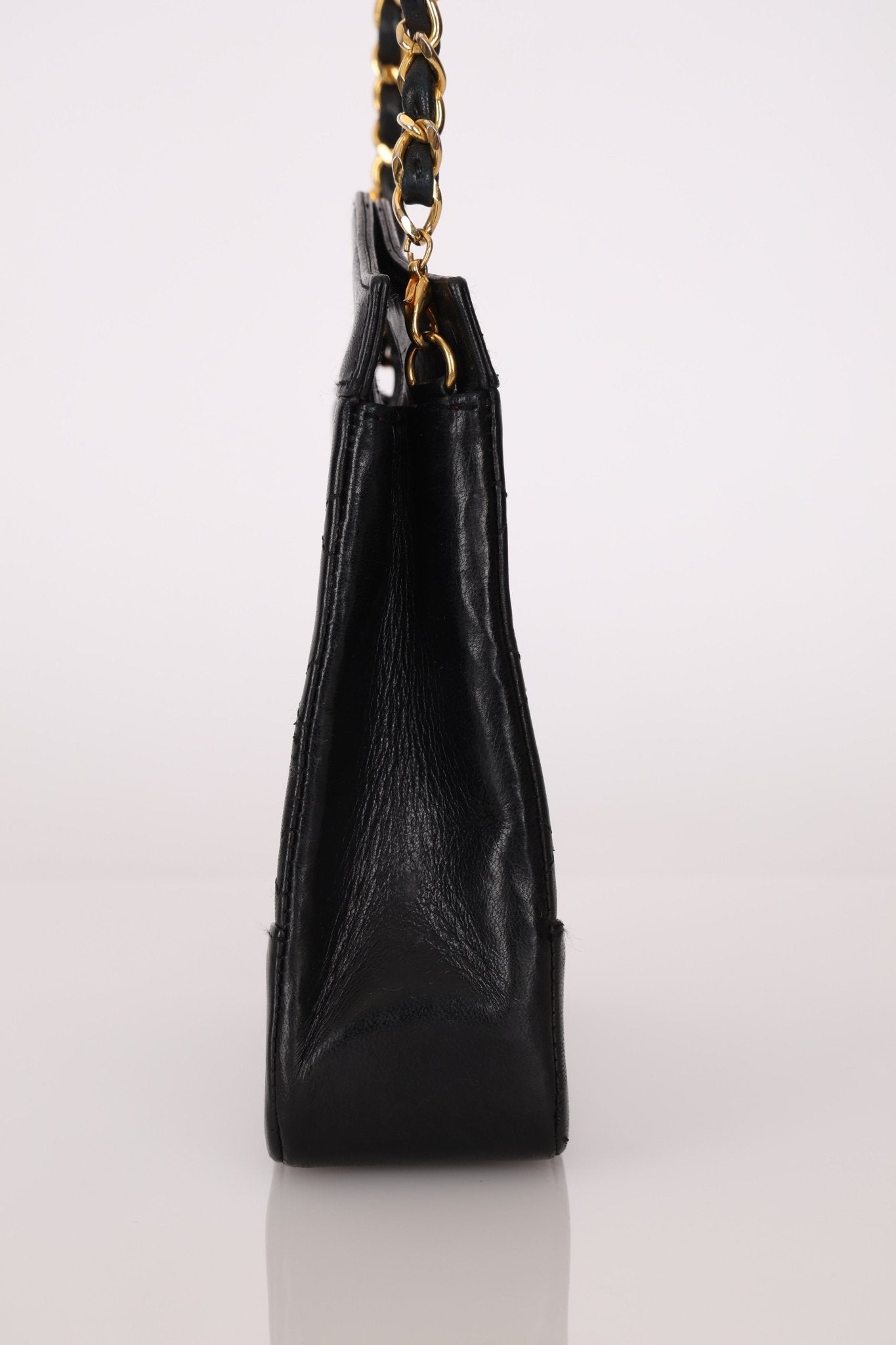 Chanel 1987 Lambskin Quilted Classic Small 31 Shopping Bag 24K GP - FashioNica