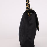 Chanel 1987 Satin Envelope Precious Crystal CC Square Flap 24K GP - FashioNica