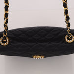 Chanel 1987 Satin Envelope Precious Crystal CC Square Flap 24K GP - FashioNica