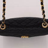 Chanel 1987 Satin Envelope Precious Crystal CC Square Flap 24K GP - FashioNica