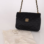 Chanel 1987 Satin Envelope Precious Crystal CC Square Flap 24K GP - FashioNica