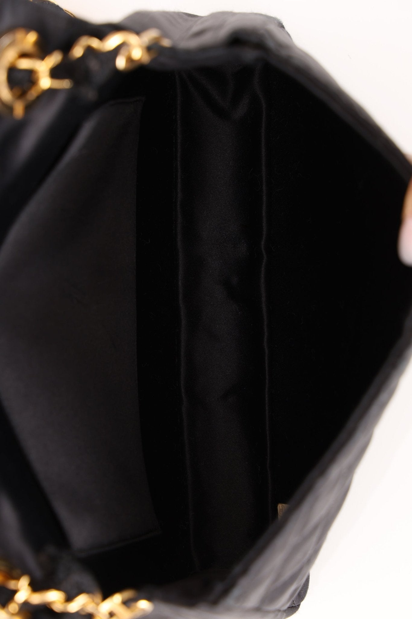 Chanel 1987 Satin Envelope Precious Crystal CC Square Flap 24K GP - FashioNica