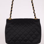 Chanel 1987 Satin Envelope Precious Crystal CC Square Flap 24K GP - FashioNica