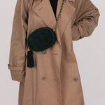 Chanel 1988 Green Suede Oval Tassel Camera Bag 24K GP - FashioNica