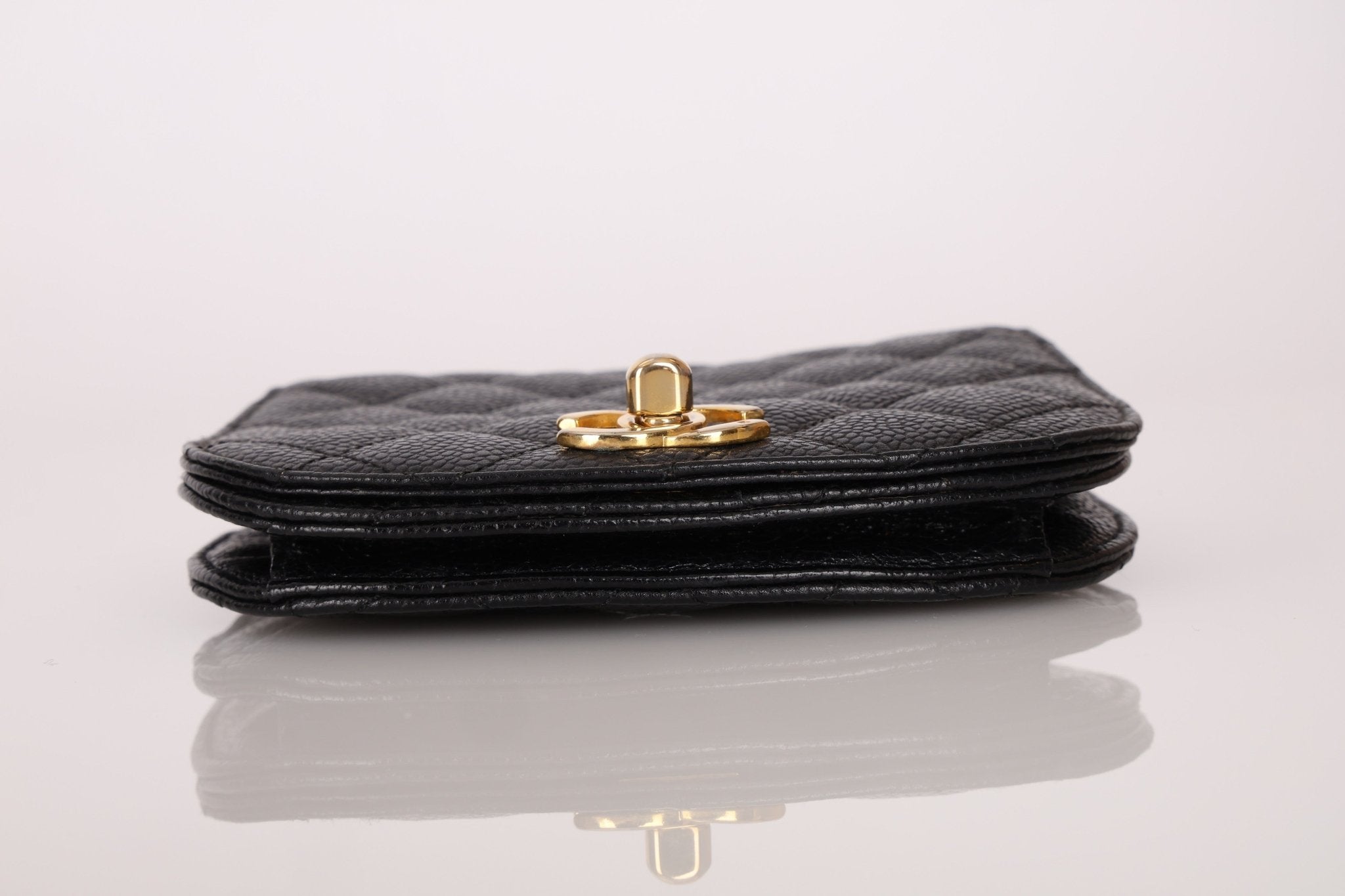 Chanel 1989 24K GP Caviar Turnlock Flap Waist Bag - FashioNica