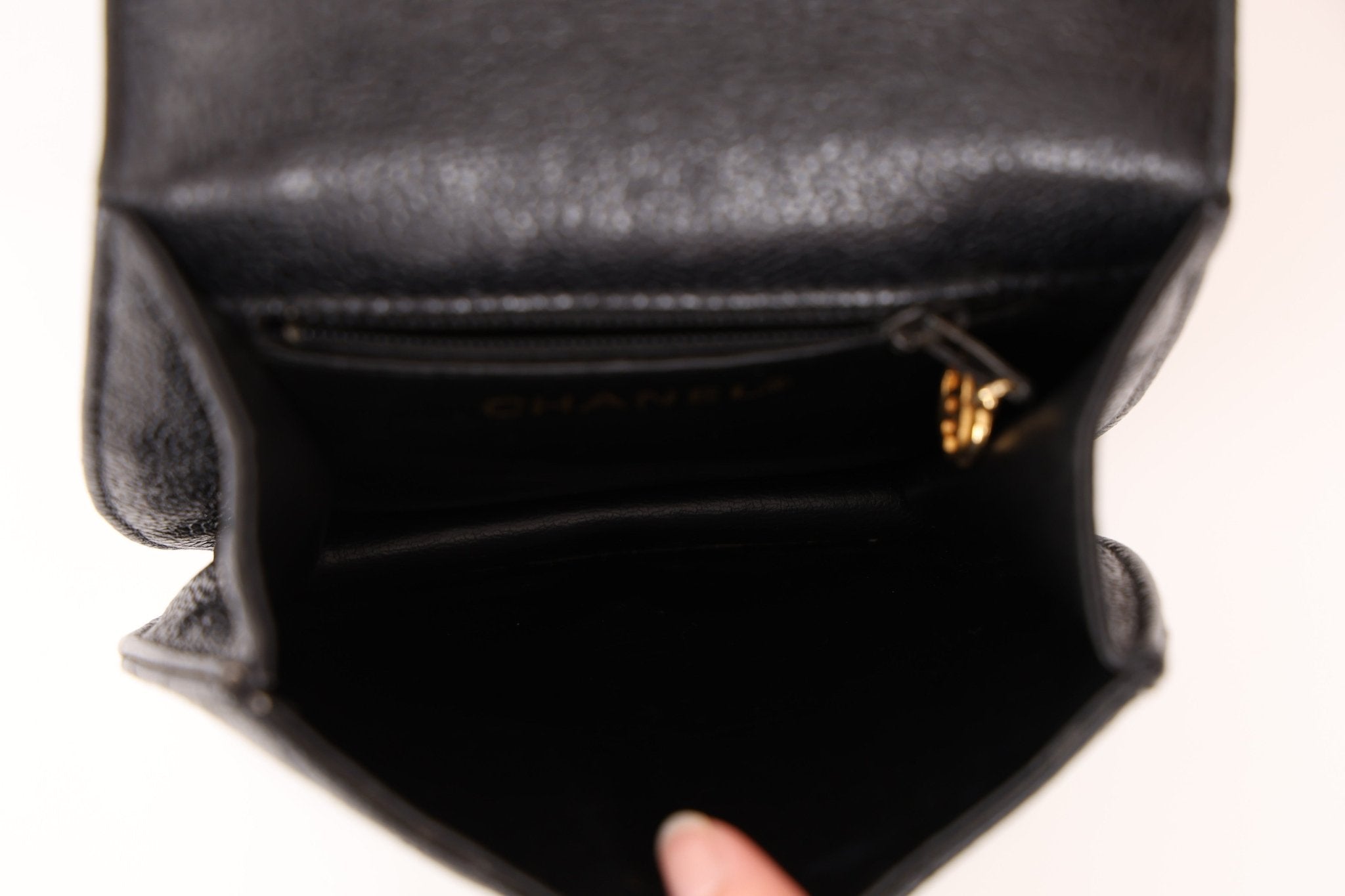 Chanel 1989 24K GP Caviar Turnlock Flap Waist Bag - FashioNica