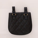 Chanel 1989 24K GP Caviar Turnlock Flap Waist Bag - FashioNica